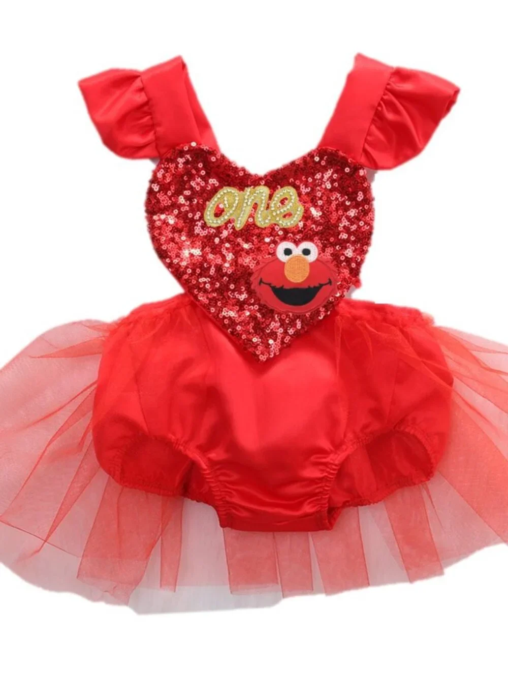 Elmo Dress Elmo First Birthday Outfit Elmo Clothes Sesame Street Dress